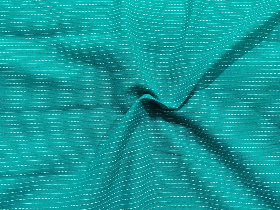 C-Green Cotton Kantha Fabric 
